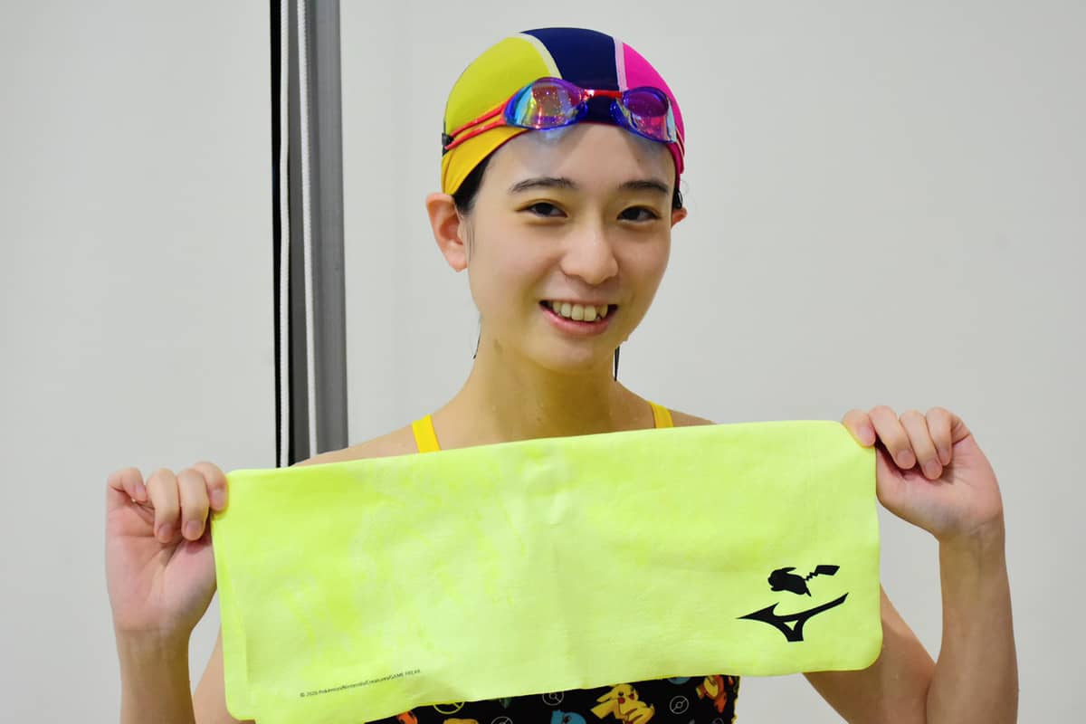 世界マスターズ水泳2023出場に出場する泯江堂職員の写真