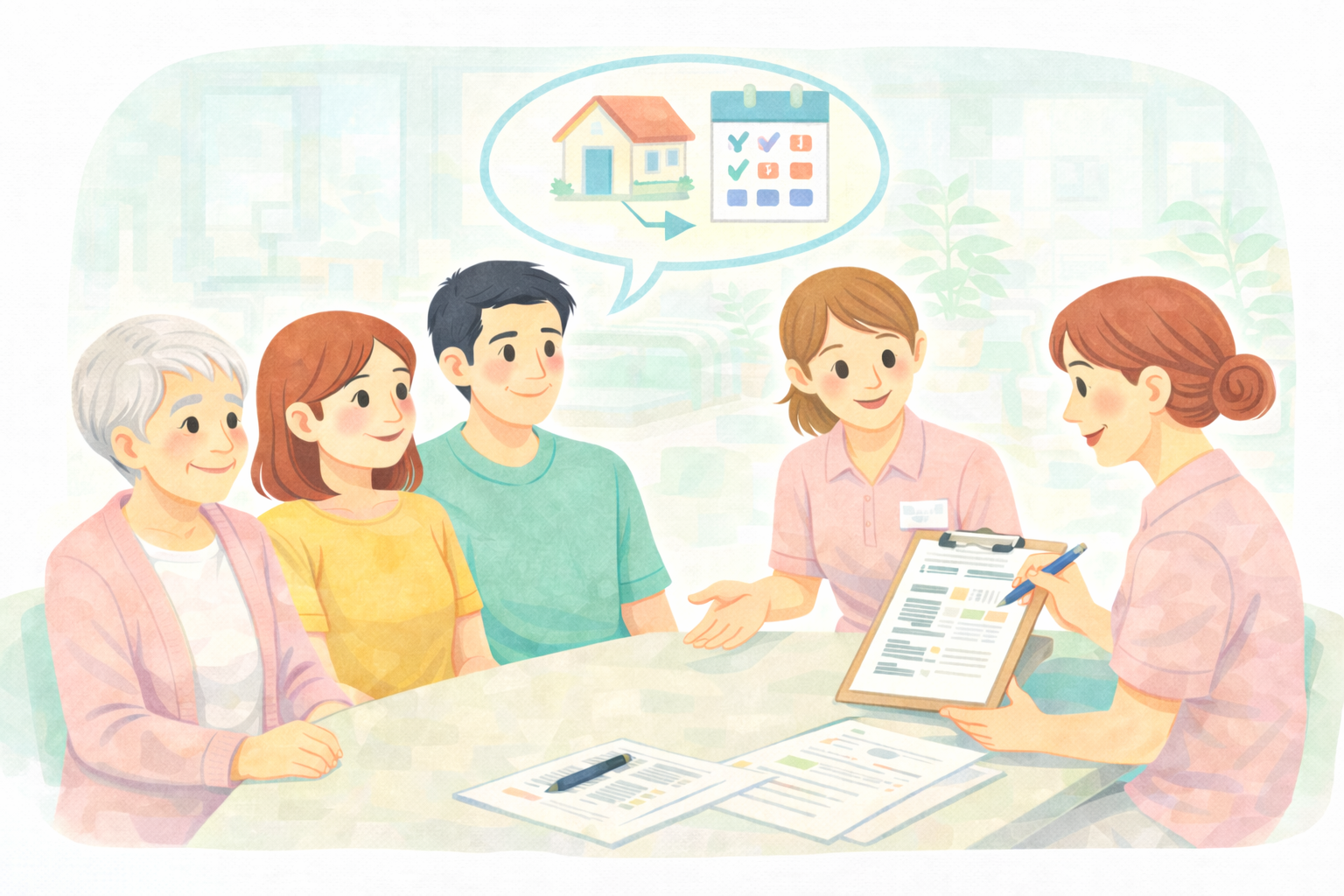 お受け入れの検討のイメージイラスト